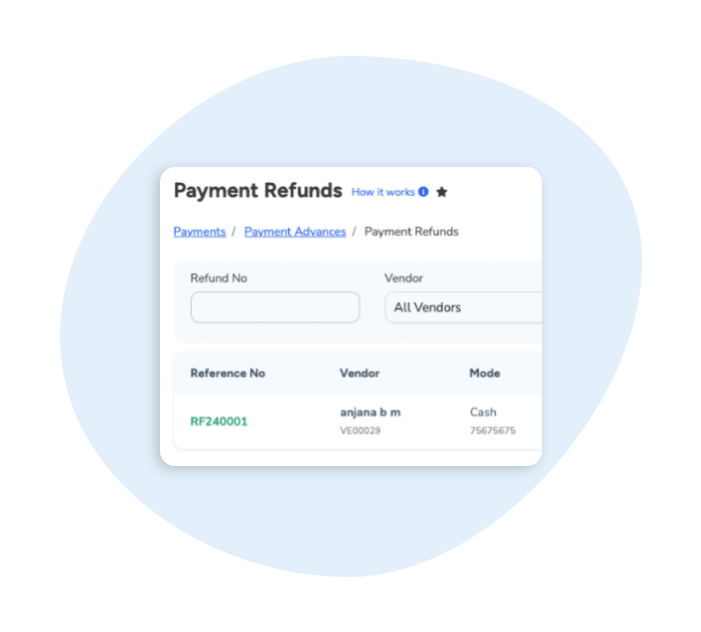 Tracking of Refund Payments using Bridge Bills